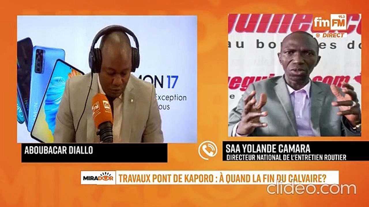 Direct Fim FM : Le Directeur National de l'entretien routier, Saa Yolande se démonte