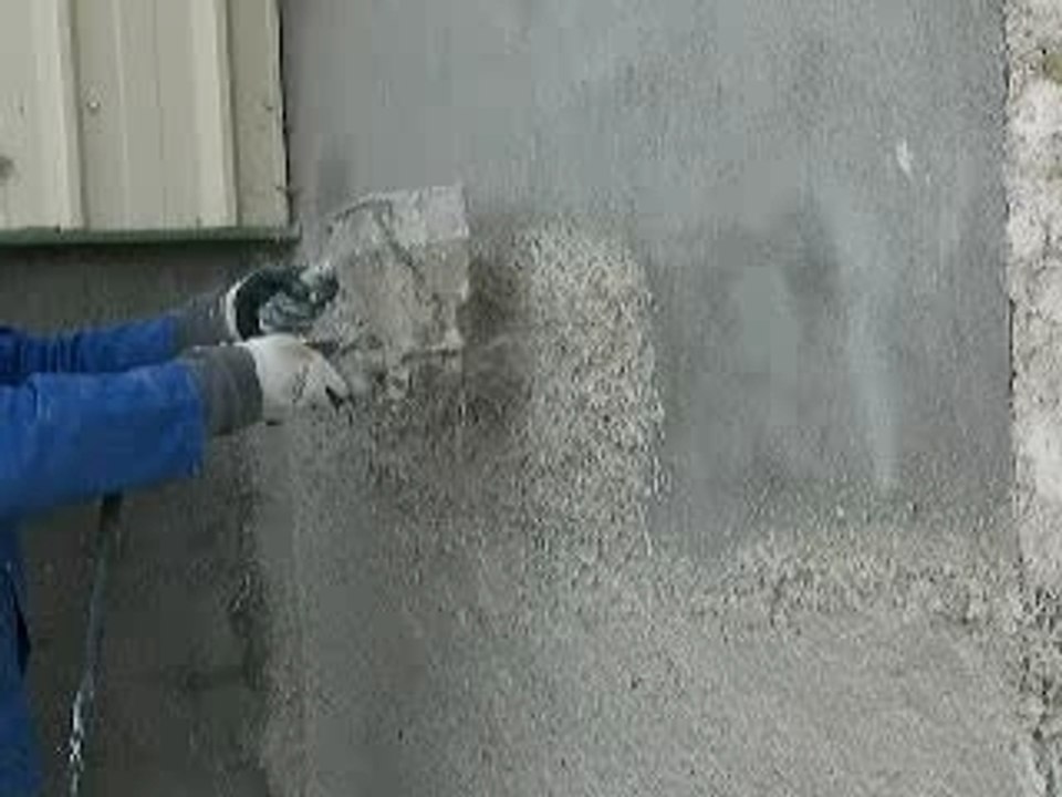 enduit projeter chaux-chanvre