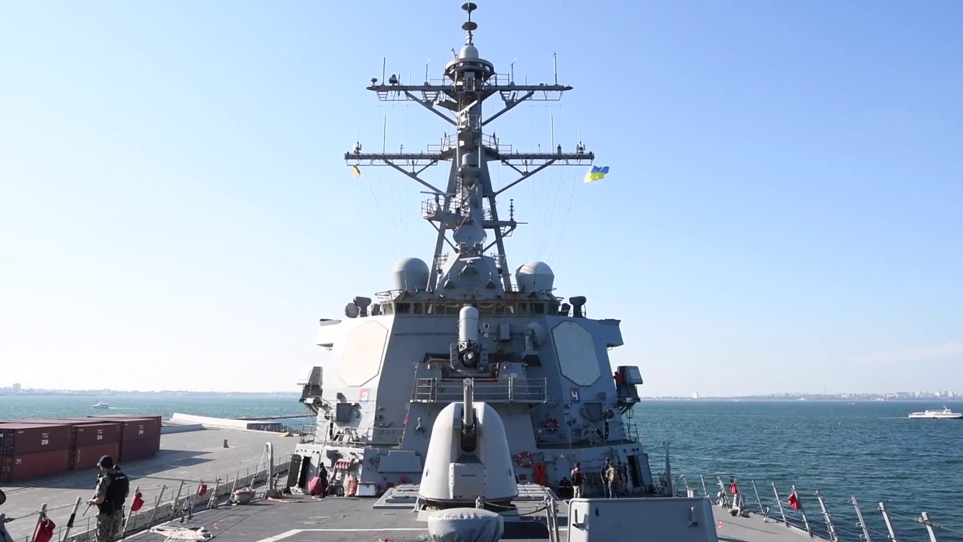 US Military News • USS Ross (DDG 71) Arrives in Odesa, Ukraine for Exercise Sea Breeze 21