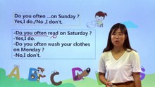 98Do you often...on Sunday|小学英语|知识点|五年级上