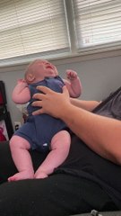 Cheese Slice Helps Baby Stop Crying