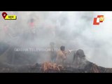 Several Houses Gutted In Fire After LPG Gas Cylinder Explodes In Bhadrak's Tihidi