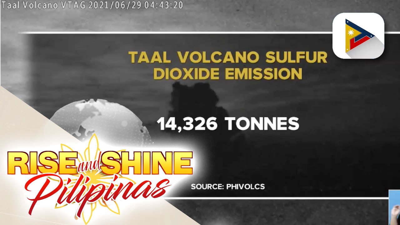 Philvolcs, nakapagtala ng pinakamataas na sulfur dioxide emission ng Taal ngayong taon