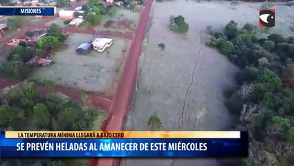 Se prevén heladas al amanecer de este miércoles