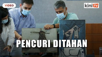 Polis Greece berjaya temui karya Picasso yang dicuri
