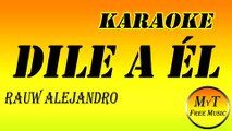 Karaoke - Dile A Él - Rauw Alejandro - Instrumental Lyrics Letra
