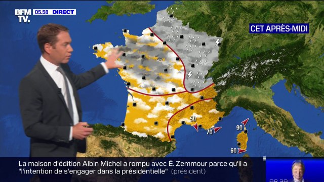 Grisaille et pluie au nord, beaucoup de soleil sur la moitié sud prévus ce mercredi