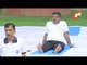 International Yoga Day | Union Minister Dharmendra Pradhan Performs Yoga At His Residence In Delhi
