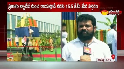ప్రకాశం బ్యారేజీ నుంచి రాయపూడి వరకు కి. మీ మేర విస్తరణ
