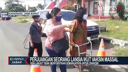 Kisah Perjuangan Seorang Lansia Divaksin