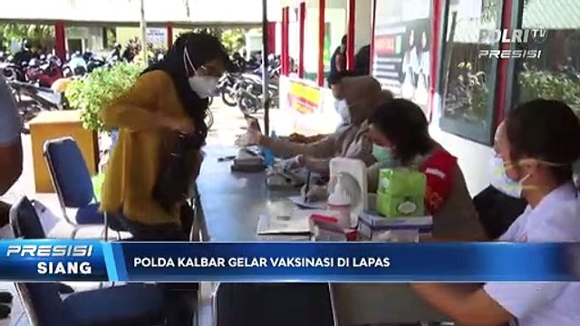 Polda Kalbar Gelar Vaksinasi Covid-19 Massal di Lapas