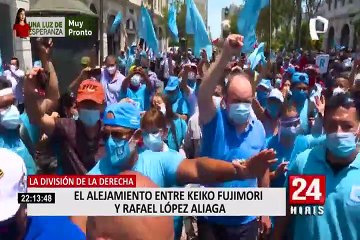 Keiko Fujimori se deslinda de la violencia que incita Rafael López Aliaga