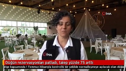 Düğün rezervasyonları patladı, talep yüzde 75 arttı