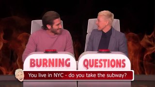 Jake Gyllenhaal Answers Ellen'S 'Burning Questions'