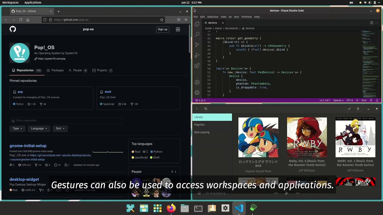 System76 Pop!_OS 21.04 - COSMIC