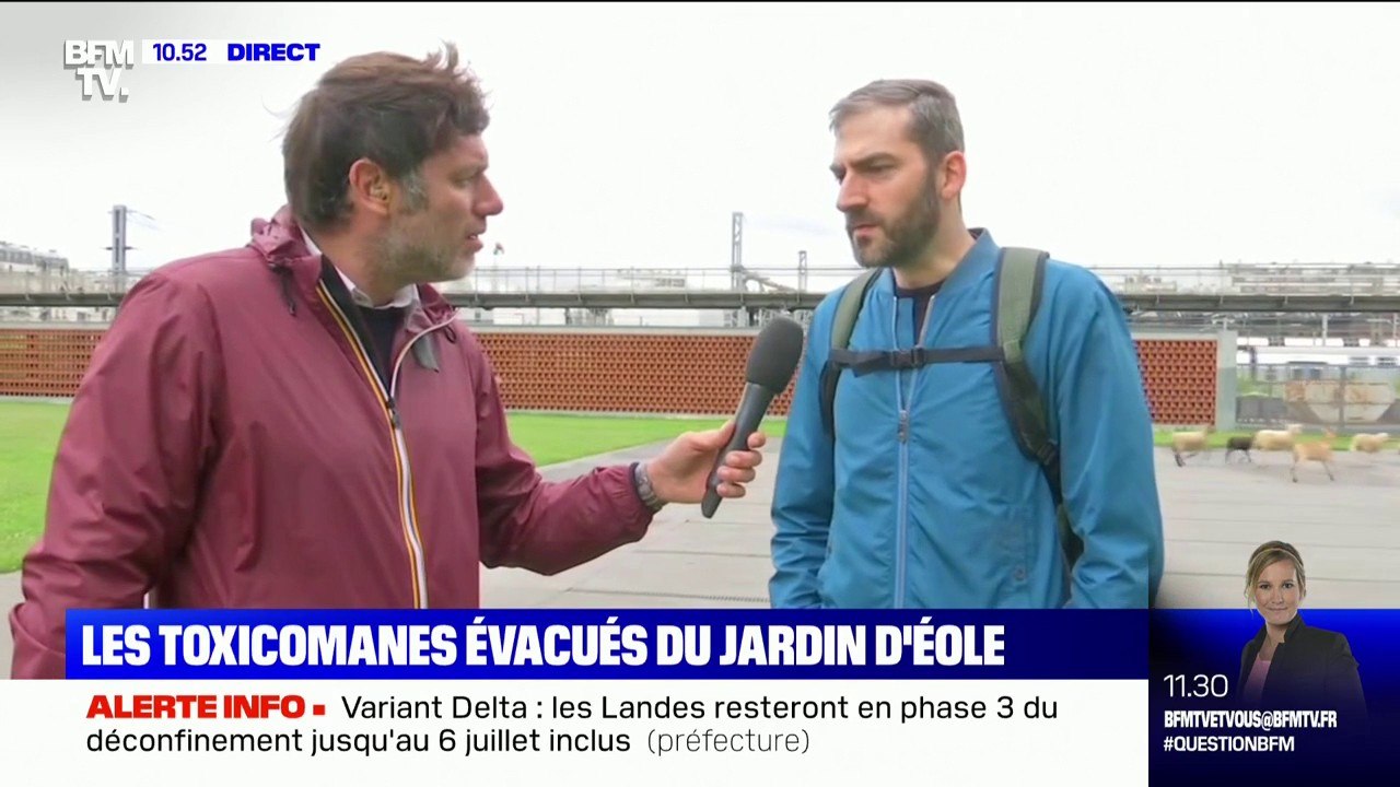 Ce riverain du quartier d'Éole (Paris 18e), refuge des consommateurs de crack, témoigne au micro de BFMTV