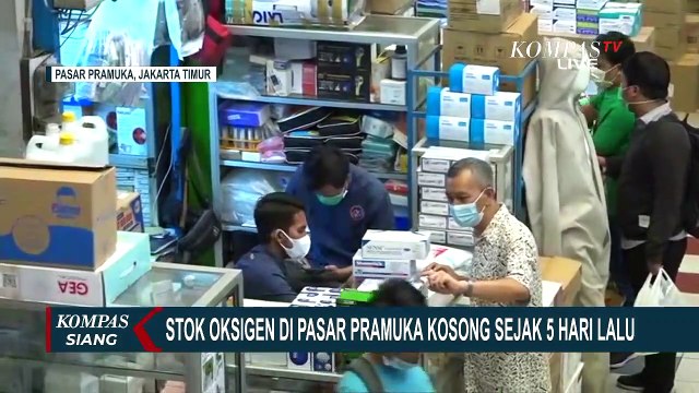 Tingginya Permintaan Tabung Oksigen, Stok di Pasar Pramuka Kosong Sejak Pekan Lalu!