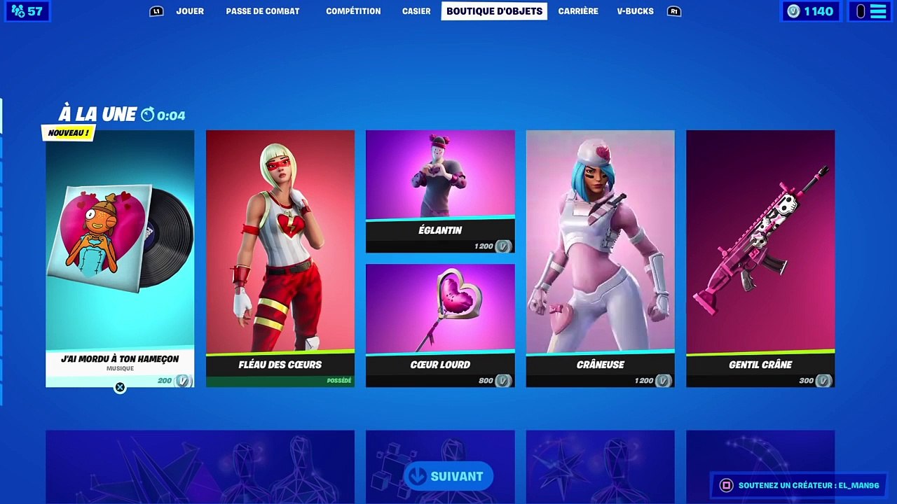 *Nouveau Skin* Nouvelle Boutique Fortnite Du 12 Fevrier (Boutique D'Aujourdhui)!