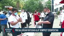 Kelurahan Zona Merah di DKI Jakarta Dapat Bantuan Ratusan Alat Semprot Disinfektan dari PMI