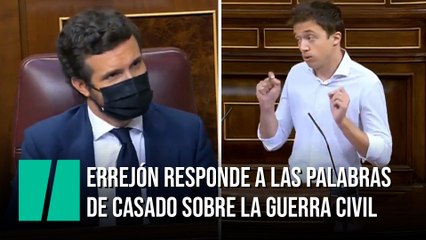Errejón responde a las palabras de Casado sobre la Guerra Civil: "Un demócrata lo debería tener claro"