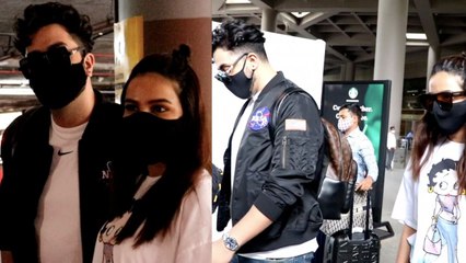 Jasmin Bhasin और Aly Goni Goa से लौटे मुम्बई, Airport पर यूं दिखे | FilmiBeat