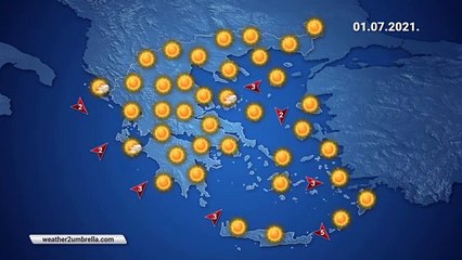 Η πρόγνωση του καιρού για την Πέμπτη 01-07-2021