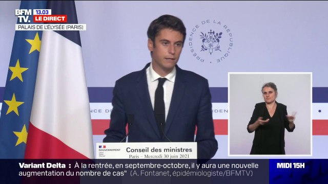Gabriel Attal: Depuis quelques jours, le taux d'incidence au niveau nationale ne semble plus diminuer