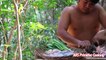 2.Cooking Frogs BBQ eating So yummy give yourself warm - Roasted Frog BBQ Recipe in Jungle