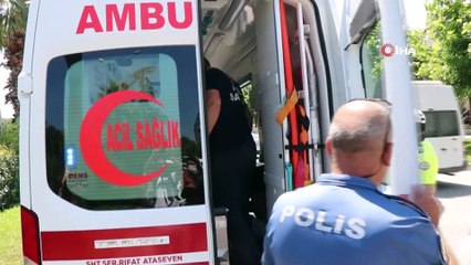 Direksiyon başında fenalaşan sürücünün son refleksi muhtemel faciayı önledi