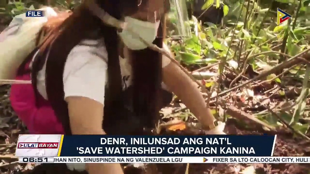 Express balita: DENR, inilunsad ang nat'l 'save watershed' campaign kanina; P10-M halaga ng smuggled na sibuyas, nasabat ng BOC; P3-M halaga ng agarwood, nakumpiska ng DENR