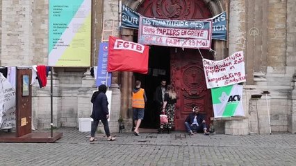 Belçika'da 400 "kağıtsız" 40 gündür açlık grevinde