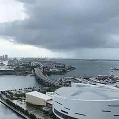 Tornado Forms Near Port of Miami