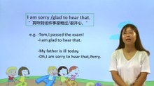 172句型I'msorry  ,glad to hear that|小学英语|知识点|六年级上