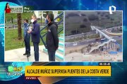 Alcalde Muñoz supervisa nuevos puentes peatonales en la Costa Verde