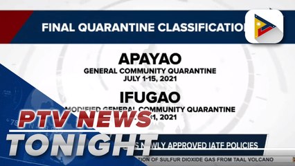 Download Video: Palace announces newly approved IATF policies; 7-day quarantine for international-bound travelers from green countries starting July 1