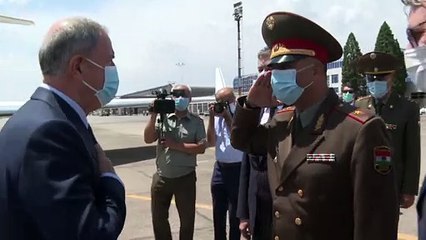 DUŞANBE - Milli Savunma Bakanı Akar, Tacikistan'a geldi