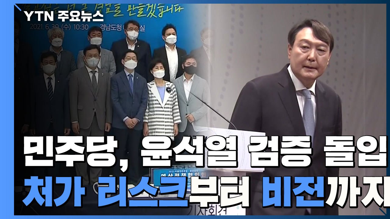 민주당, 윤석열 검증 돌입...부인·장모 의혹부터 미래 비전까지 / YTN