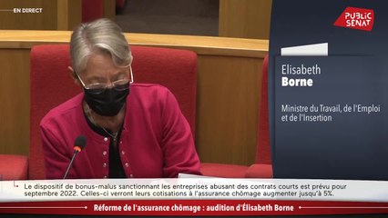 Réforme de l'assurance chômage : audition d'Élisabeth Borne - En séance (30/06/2021)
