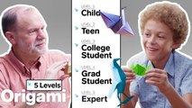 Physicist Explains Origami in 5 Levels of Difficulty