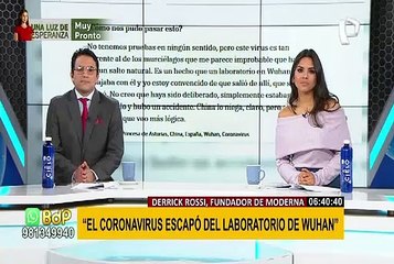 COVID-19: fundador de Moderna asegura que el virus se escapó de laboratorio de Wuhan