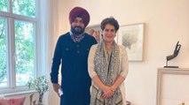 Political meaning of Sidhu's picture with Priyanka Gandhi?
