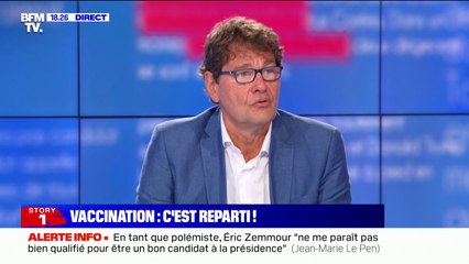Vaccination des soignants: pour le Dr Pierre Squara, "on ne peut pas se dire soignant et accepter de transmettre la maladie"