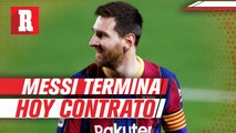 Lionel Messi termina hoy contrato con el Barcelona y aún no ha firmado su renovación