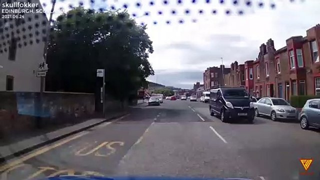 police chase car crash hit n run 2021.06.24 — EDINBURGH, SCOTLAND