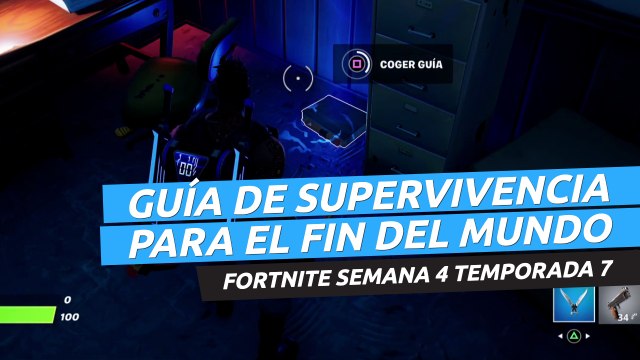 Dónde está la guía de supervivencia para el fin del mundo en Fortnite semana 4 temporada 7