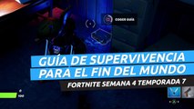 Dónde está la guía de supervivencia para el fin del mundo en Fortnite semana 4 temporada 7