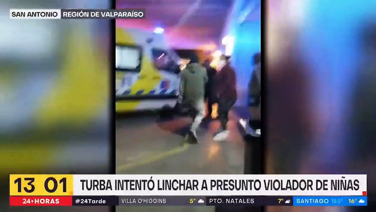 Colombiano linchado y detenido por violación en San Antonio - TVN