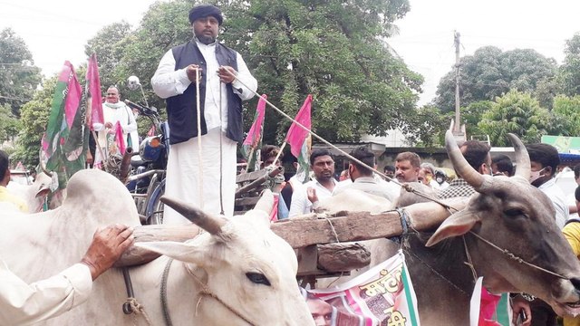 JAP stages protests against fuel price hike in Patna