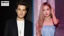 John Mayer Reacts to Rosé's Cover of 'Slow Dancing in a Burning Room' | Billboard News