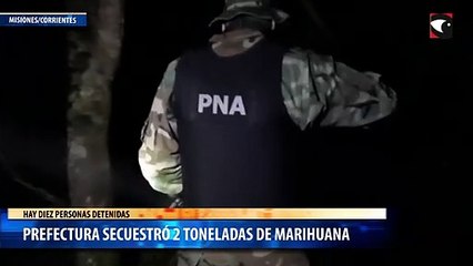 Prefectura desbarató una banda de traficantes y secuestró marihuana